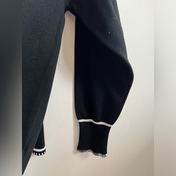 SNDYS Arlington Collared Sweater in Black & White Size Small - Picture 11 of 13